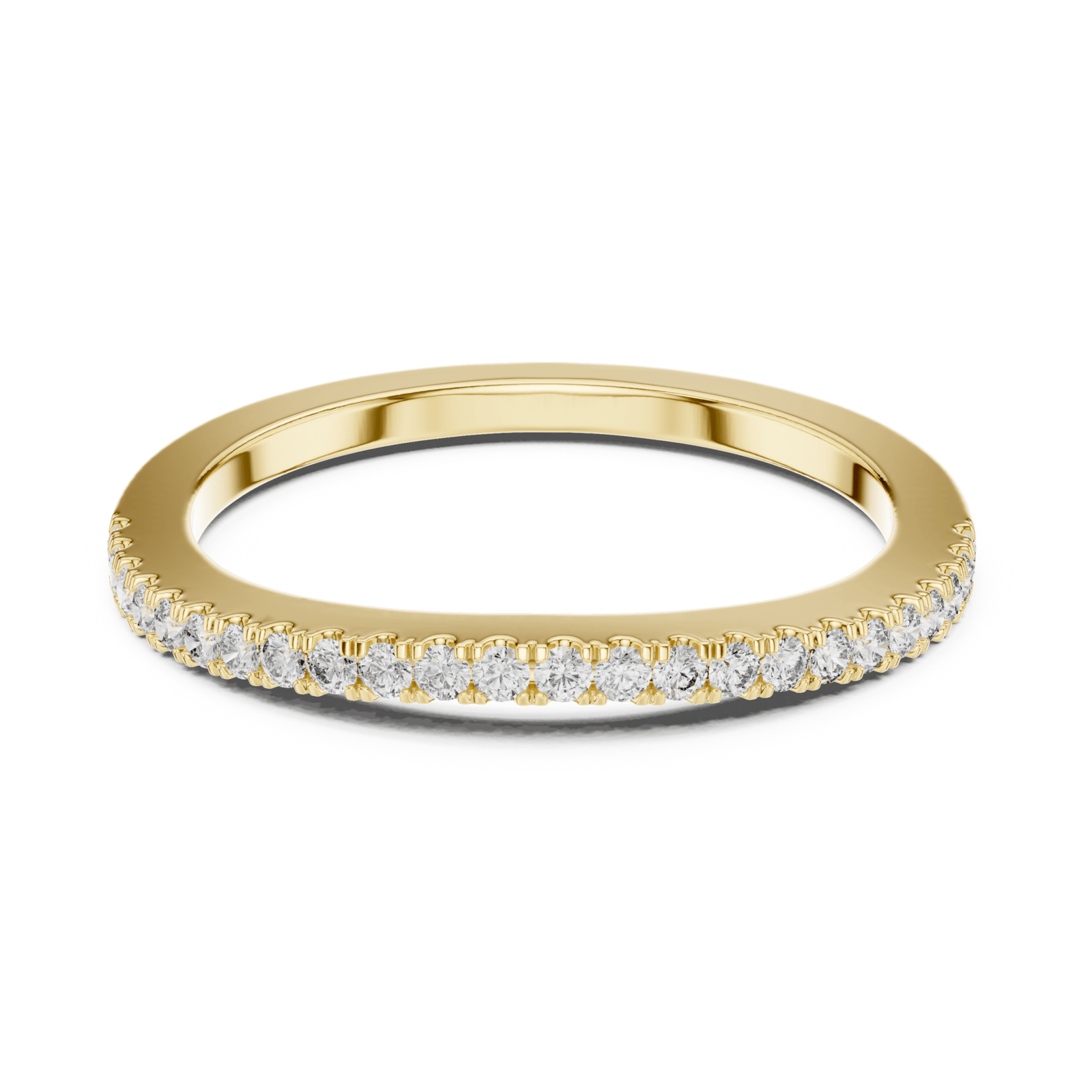 Round 0.21 ctw Diamond Half Eternity Band - B1171 in Wedding Bands by 18 KARATS INC.