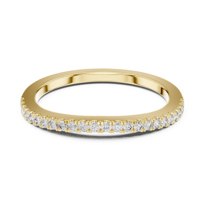 Round 0.21 ctw Diamond Half Eternity Band - B1171 in Wedding Bands by 18 KARATS INC.