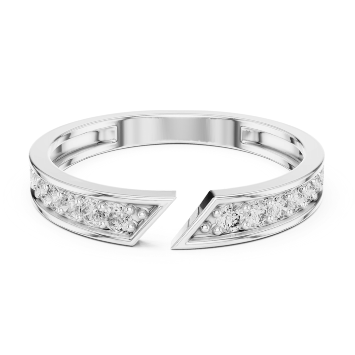Round 0.24 ctw Diamond Open Band - B1162 in Wedding Bands by 18 KARATS INC.
