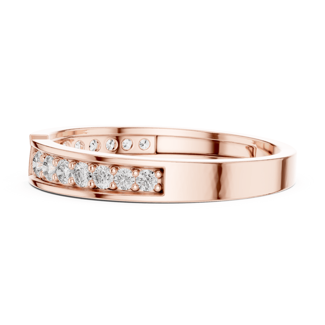 Round 0.24 ctw Diamond Open Band - B1162 in Wedding Bands by 18 KARATS INC.