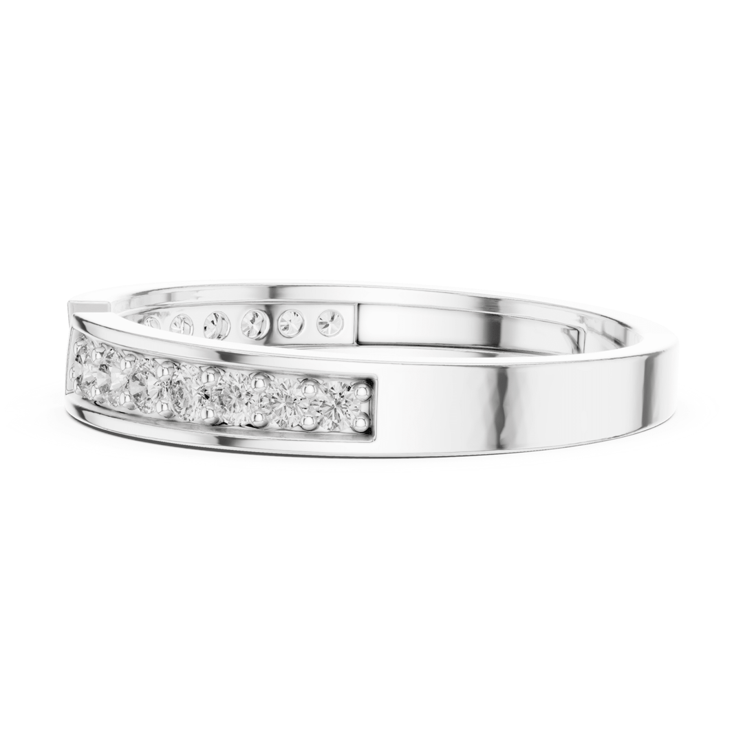 Round 0.24 ctw Diamond Open Band - B1162 in Wedding Bands by 18 KARATS INC.