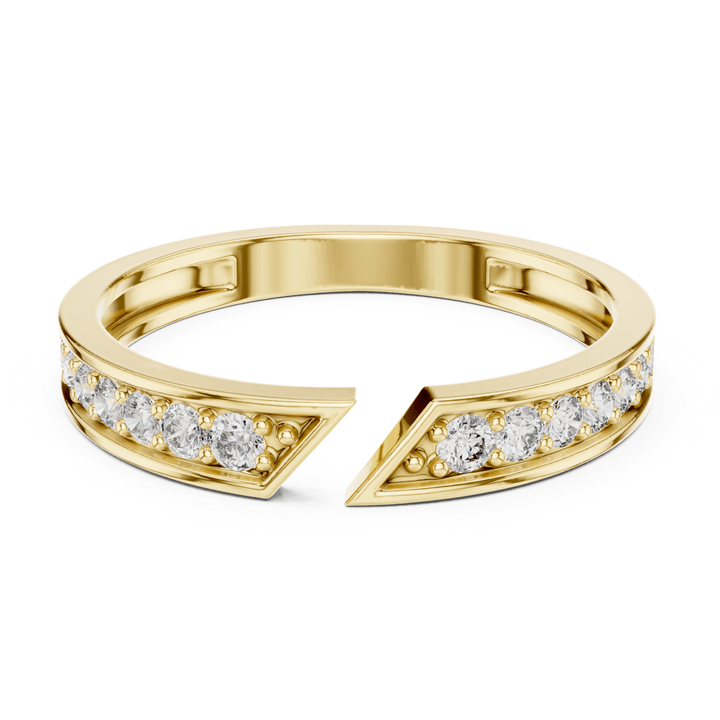 Round 0.24 ctw Diamond Open Band - B1162 in Wedding Bands by 18 KARATS INC.