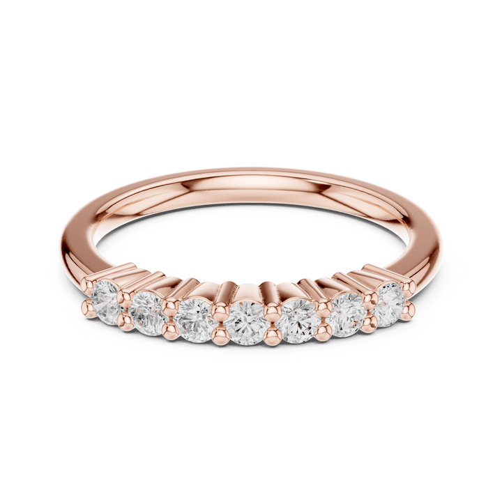 Round 0.24 ctw Diamond Shared Prong Band - B1161 in Wedding Bands by 18 KARATS INC.