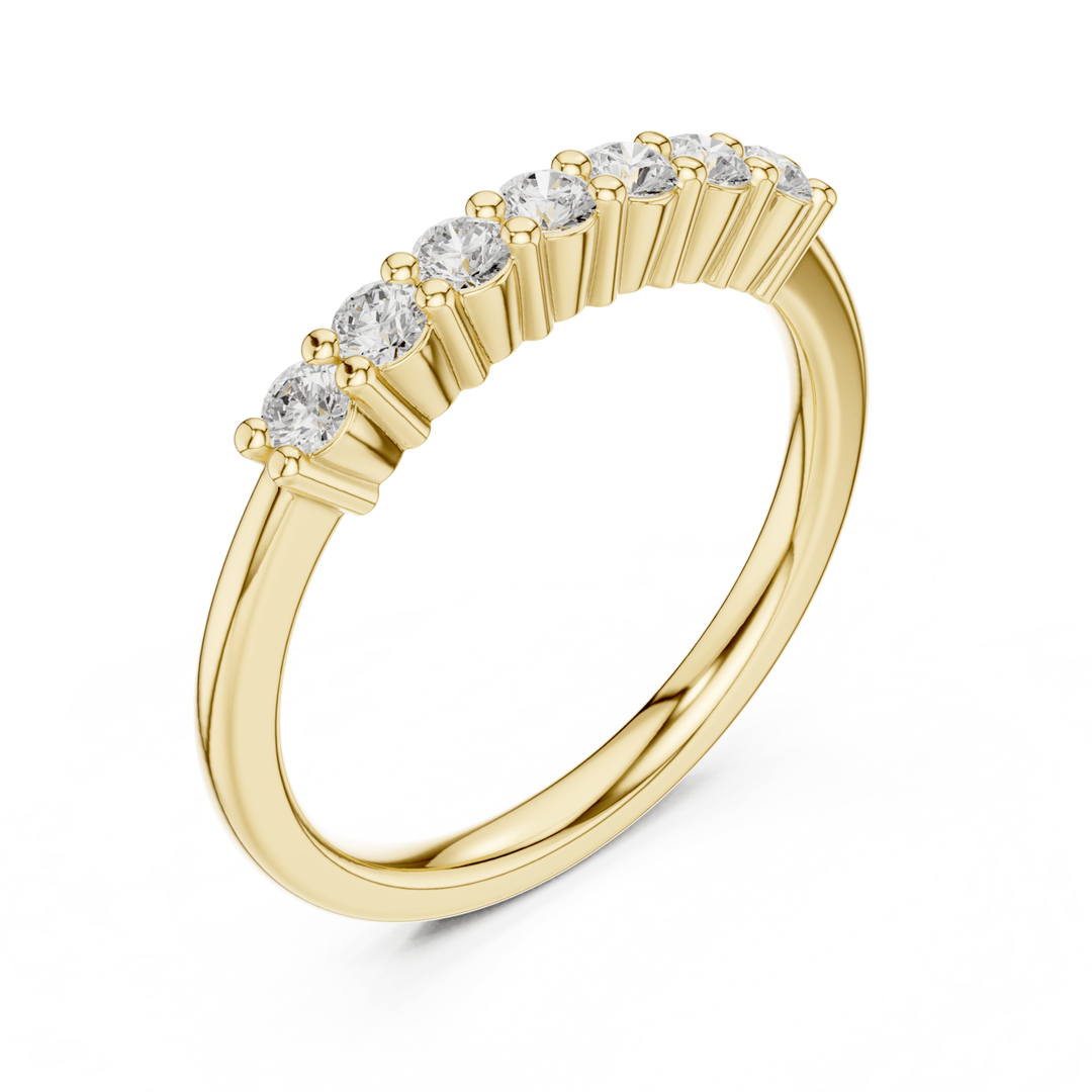 Round 0.24 ctw Diamond Shared Prong Band - B1161 in Wedding Bands by 18 KARATS INC.
