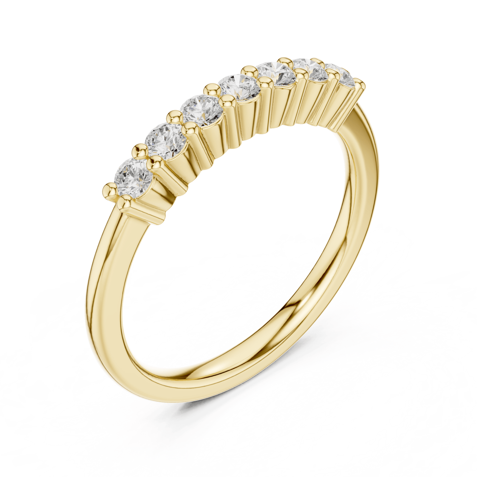 Round 0.24 ctw Diamond Shared Prong Band - B1161 in Wedding Bands by 18 KARATS INC.