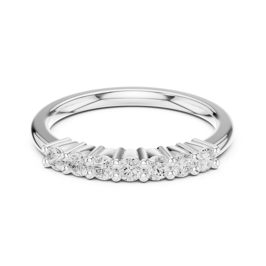 Round 0.24 ctw Diamond Shared Prong Band - B1161 in Wedding Bands by 18 KARATS INC.