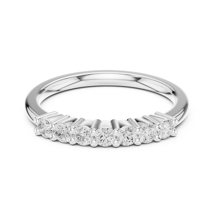 Round 0.24 ctw Diamond Shared Prong Band - B1161 in Wedding Bands by 18 KARATS INC.