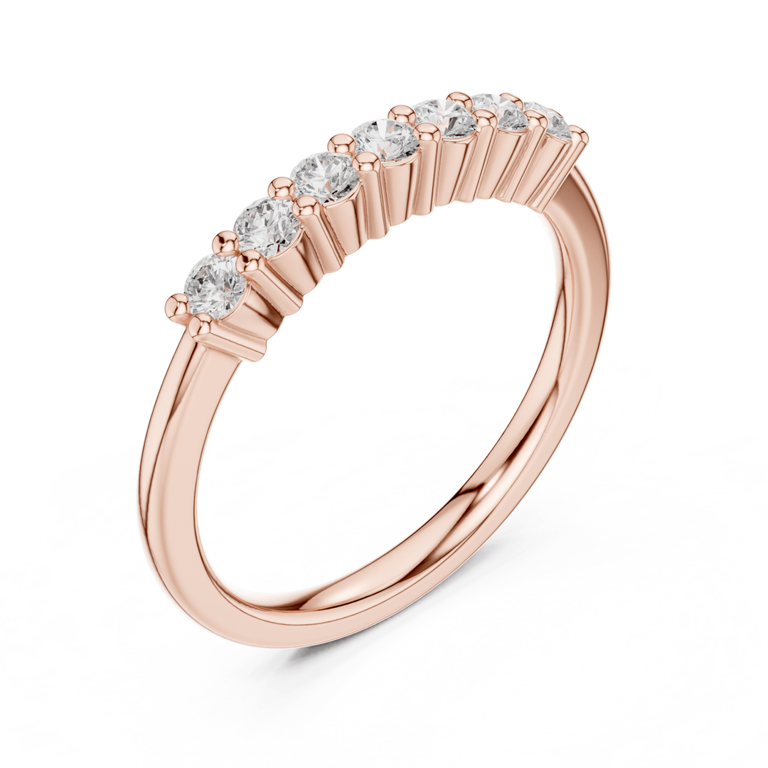 Round 0.24 ctw Diamond Shared Prong Band - B1161 in Wedding Bands by 18 KARATS INC.