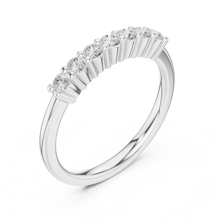 Round 0.24 ctw Diamond Shared Prong Band - B1161 in Wedding Bands by 18 KARATS INC.
