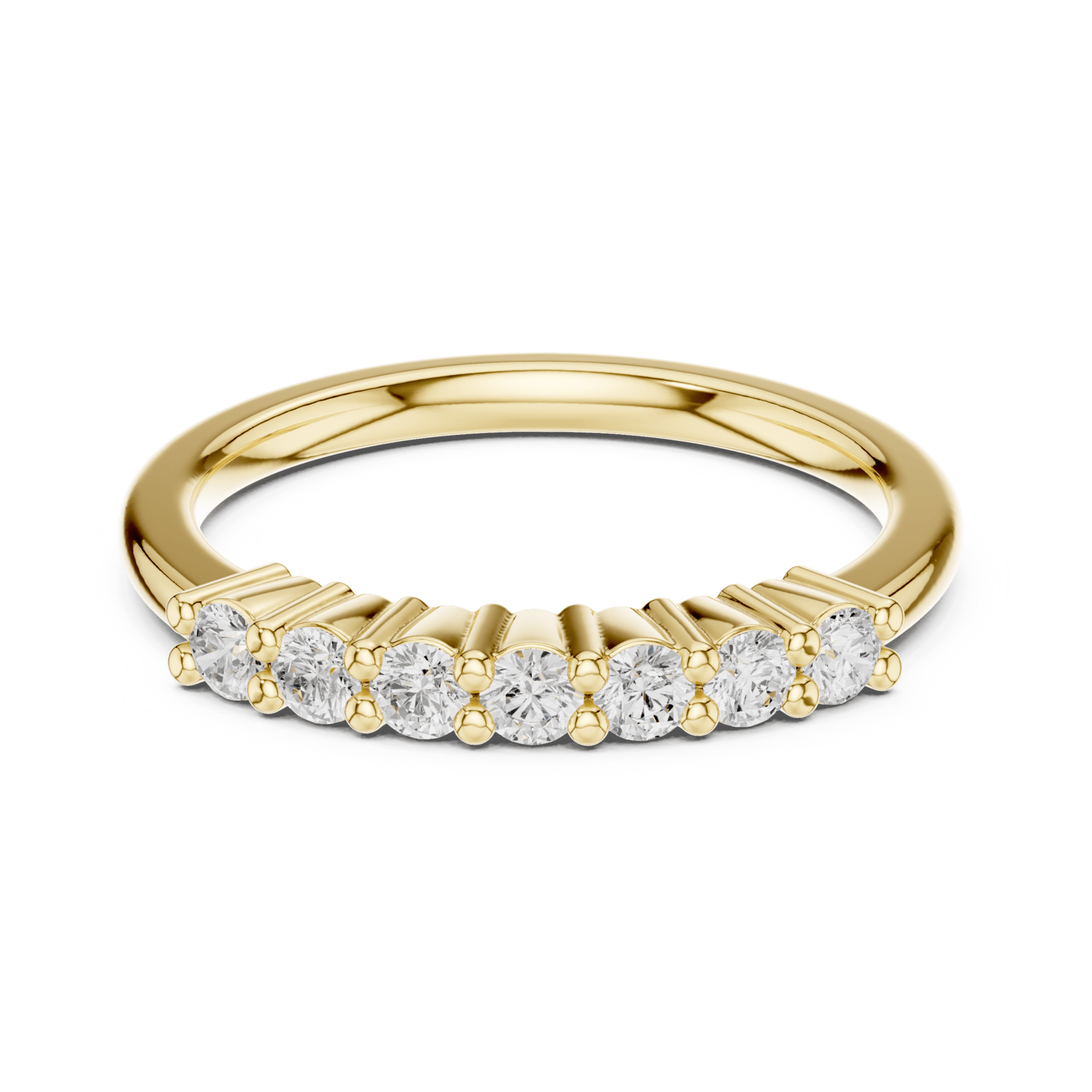 Round 0.24 ctw Diamond Shared Prong Band - B1161 in Wedding Bands by 18 KARATS INC.