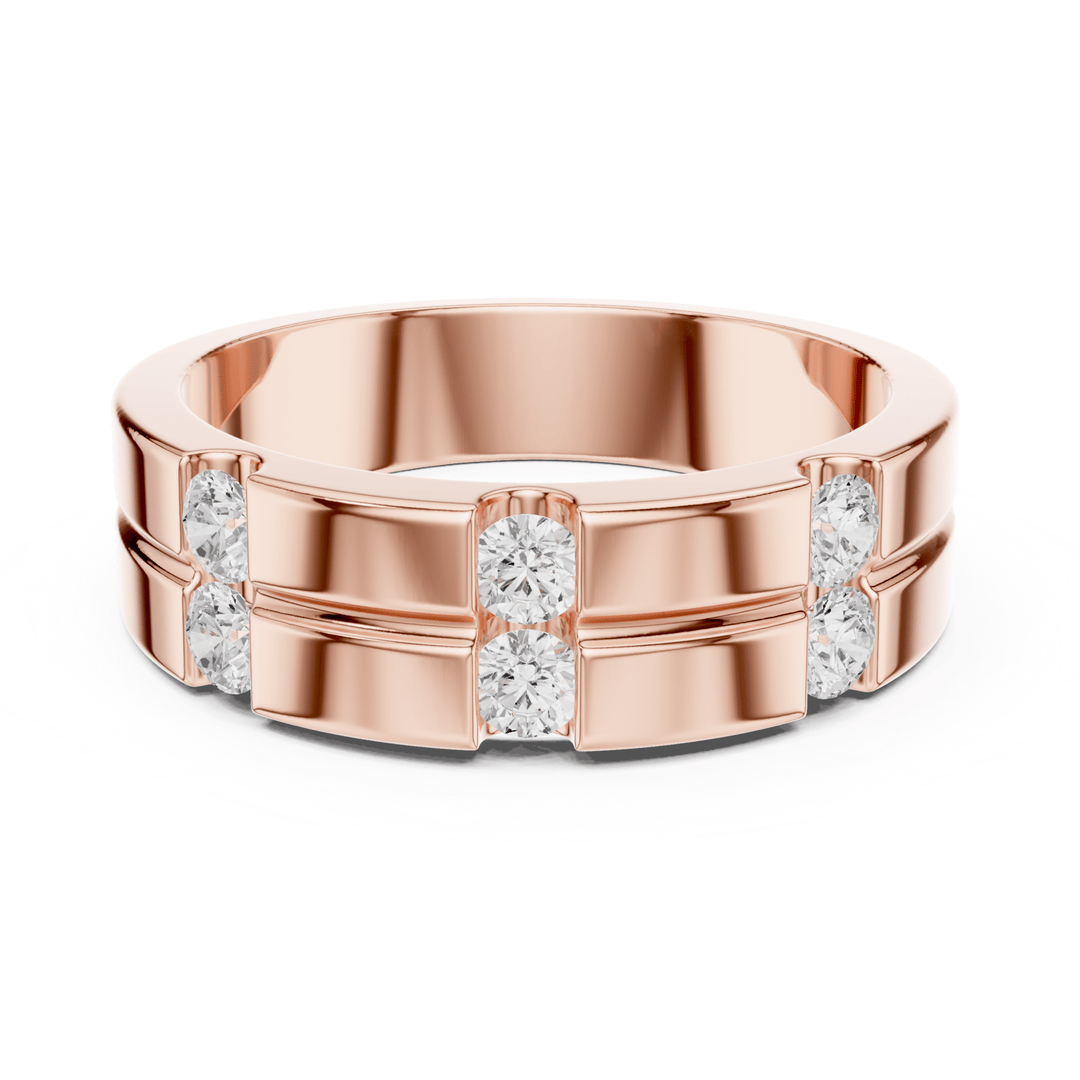 Round 0.39 ctw Diamond Modern Men's Band - B1131 in Wedding Bands by 18 KARATS INC.
