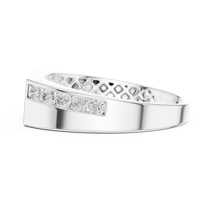 Round 0.5 ctw Diamond Men's Band - B1137 in Wedding Bands by 18 KARATS INC.