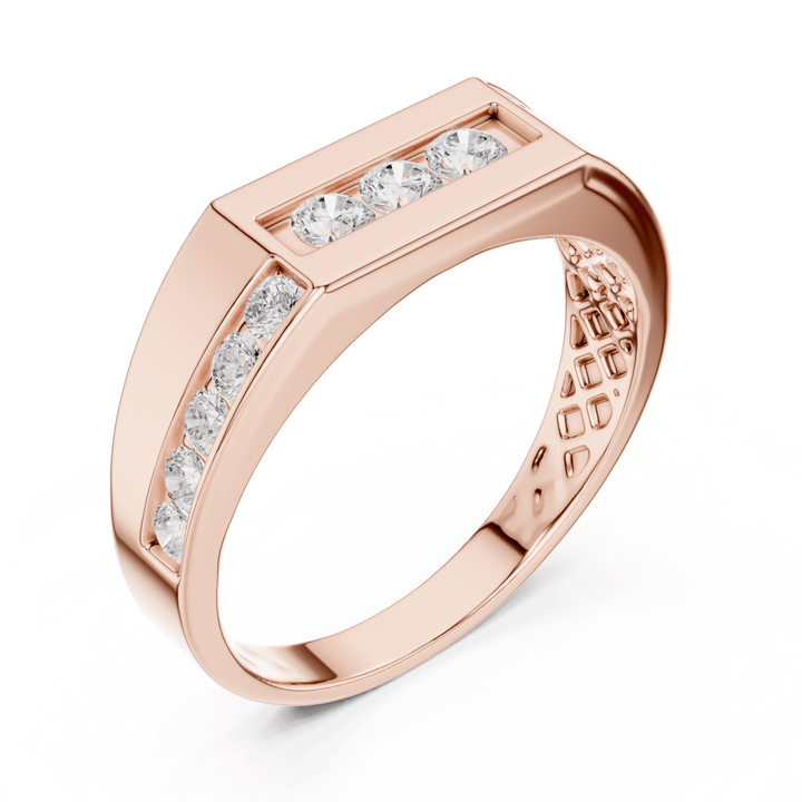 Round 0.5 ctw Diamond Men's Band - B1137 in Wedding Bands by 18 KARATS INC.