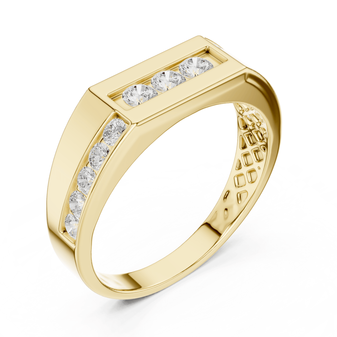 Round 0.5 ctw Diamond Men's Band - B1137 in Wedding Bands by 18 KARATS INC.