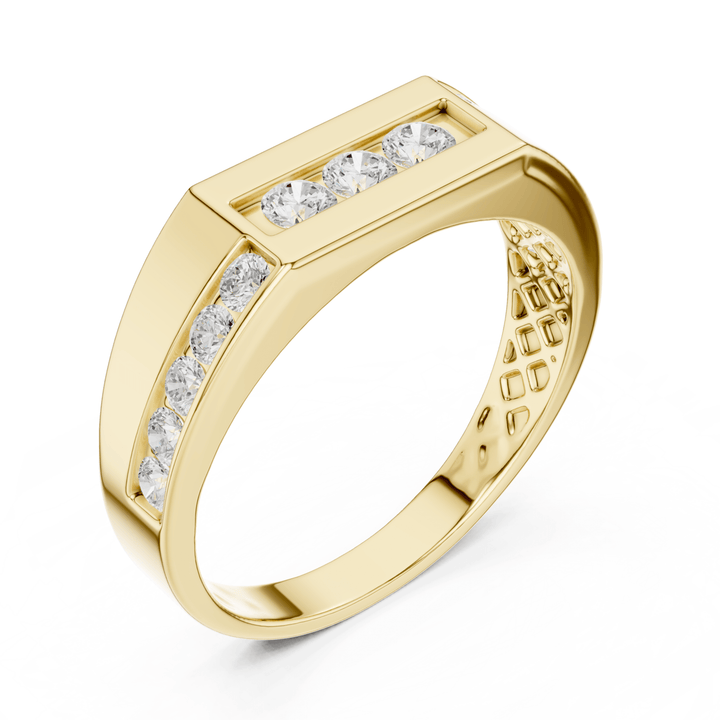 Round 0.5 ctw Diamond Men's Band - B1137 in Wedding Bands by 18 KARATS INC.