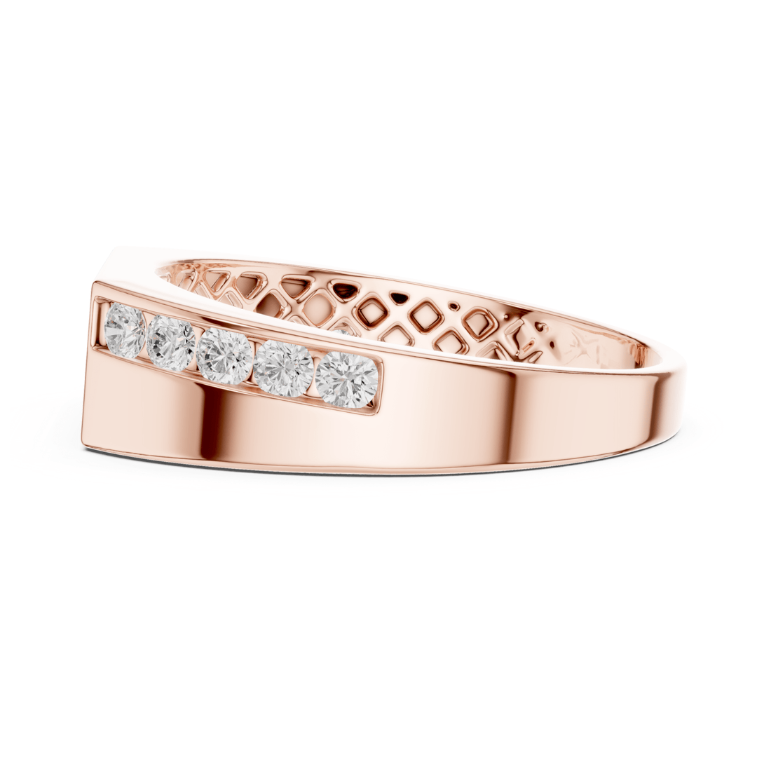 Round 0.5 ctw Diamond Men's Band - B1137 in Wedding Bands by 18 KARATS INC.
