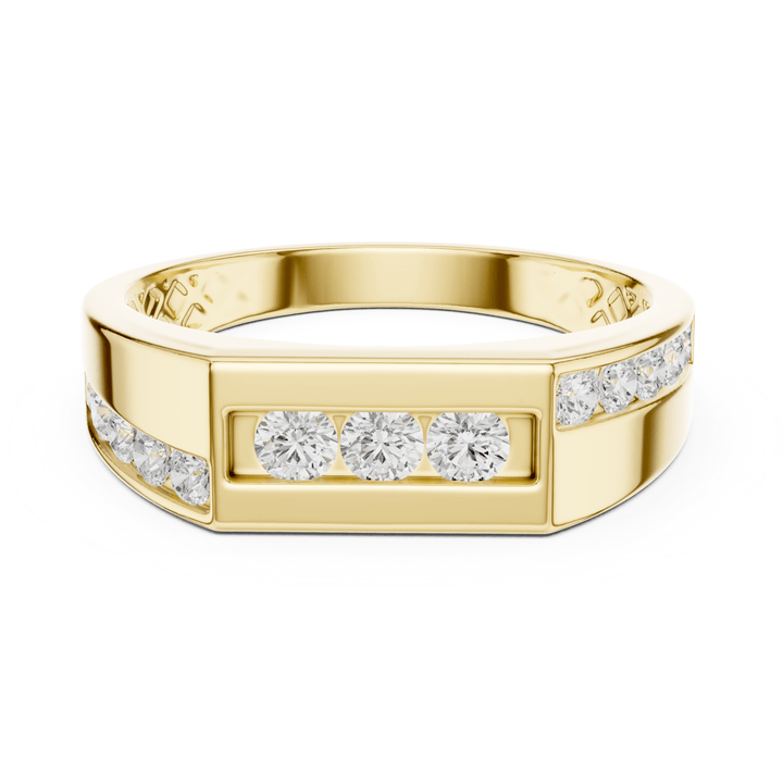 Round 0.5 ctw Diamond Men's Band - B1137 in Wedding Bands by 18 KARATS INC.