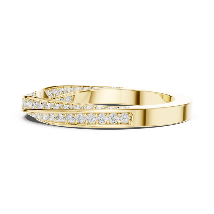Round 0.7 Diamond Twist Band - B1160 in Wedding Bands by 18 KARATS INC.