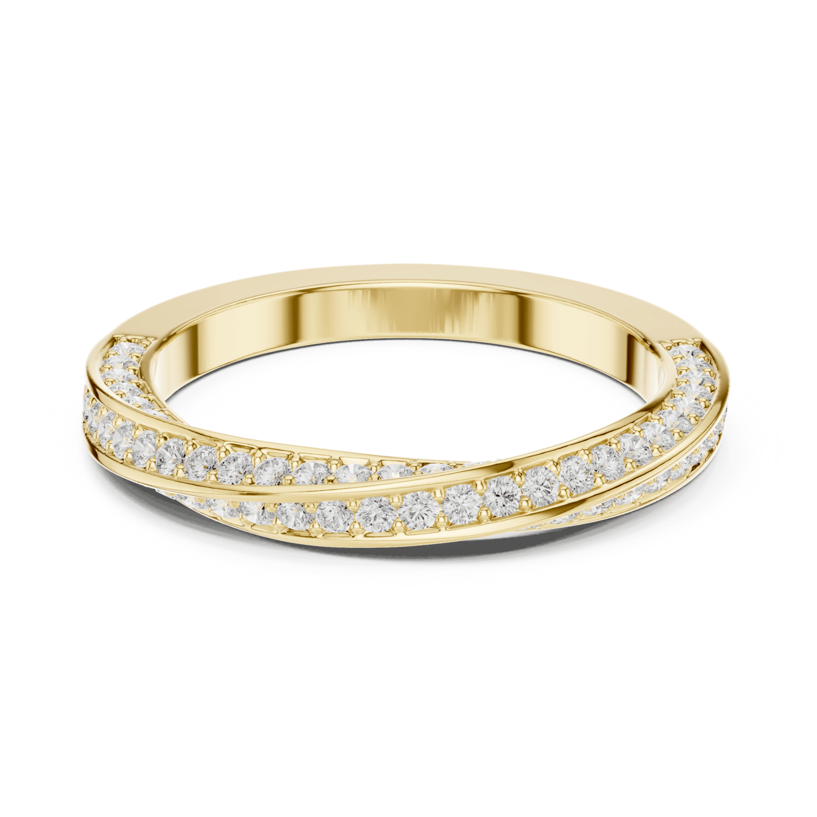 Round 0.7 Diamond Twist Band - B1160 in Wedding Bands by 18 KARATS INC.
