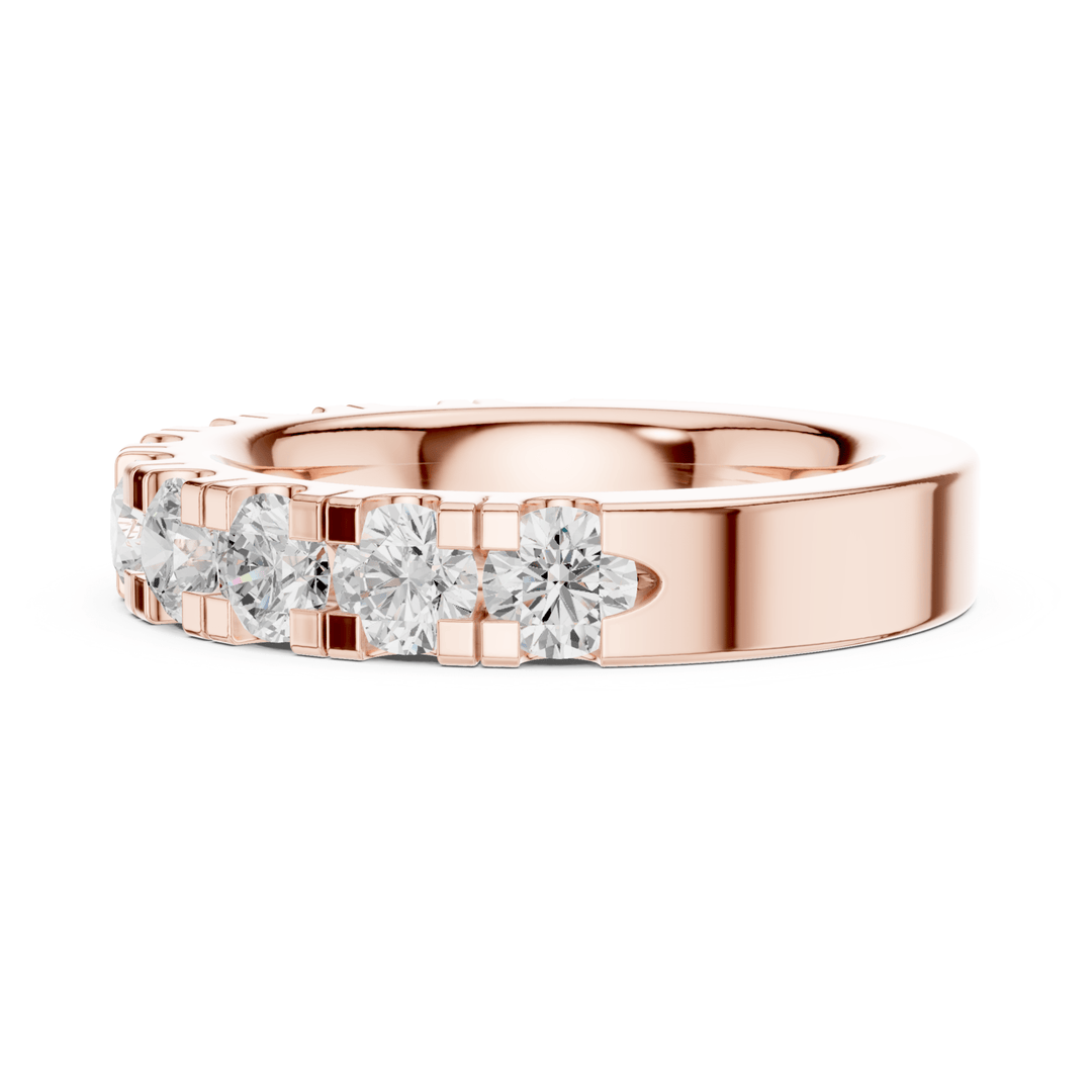 Round 1.9 ctw Half Eternity Diamond Men's Band - B1134 in Wedding Bands by 18 KARATS INC.