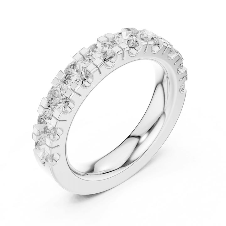 Round 1.9 ctw Half Eternity Diamond Men's Band - B1134 in Wedding Bands by 18 KARATS INC.