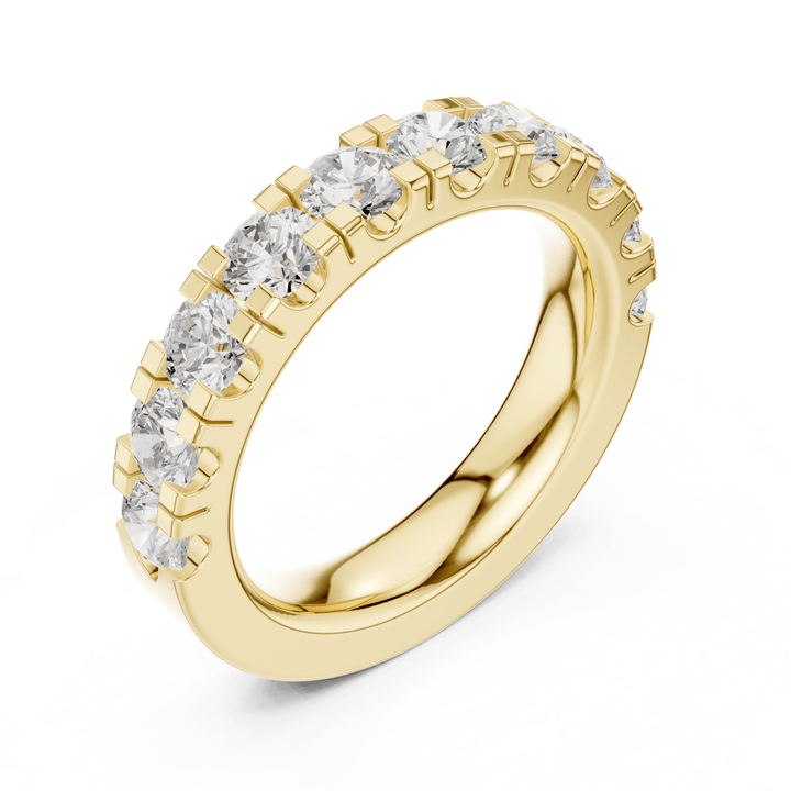 Round 1.9 ctw Half Eternity Diamond Men's Band - B1134 in Wedding Bands by 18 KARATS INC.