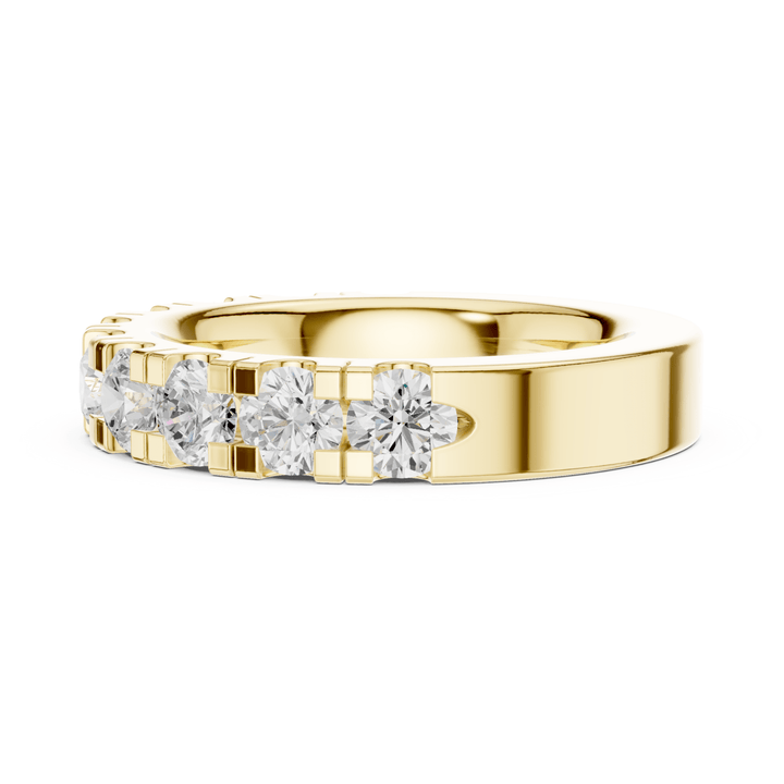 Round 1.9 ctw Half Eternity Diamond Men's Band - B1134 in Wedding Bands by 18 KARATS INC.