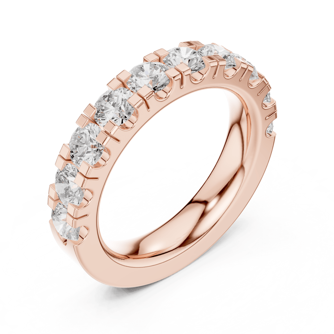 Round 1.9 ctw Half Eternity Diamond Men's Band - B1134 in Wedding Bands by 18 KARATS INC.