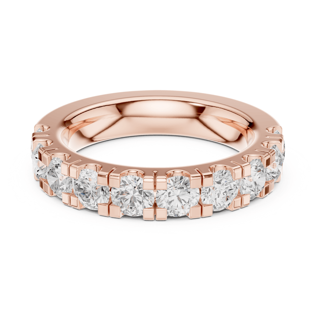 Round 1.9 ctw Half Eternity Diamond Men's Band - B1134 in Wedding Bands by 18 KARATS INC.