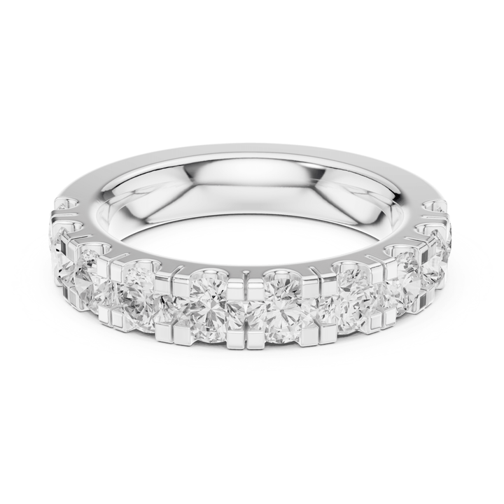Round 1.9 ctw Half Eternity Diamond Men's Band - B1134 in Wedding Bands by 18 KARATS INC.