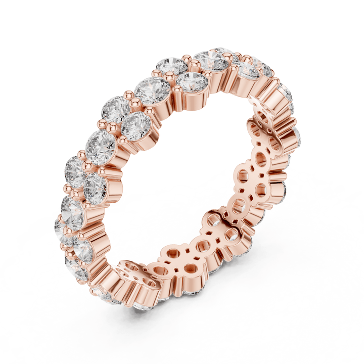 Round 1.97 ctw Diamond Cluster Eternity Band - B1157 in Wedding Bands by 18 KARATS INC.