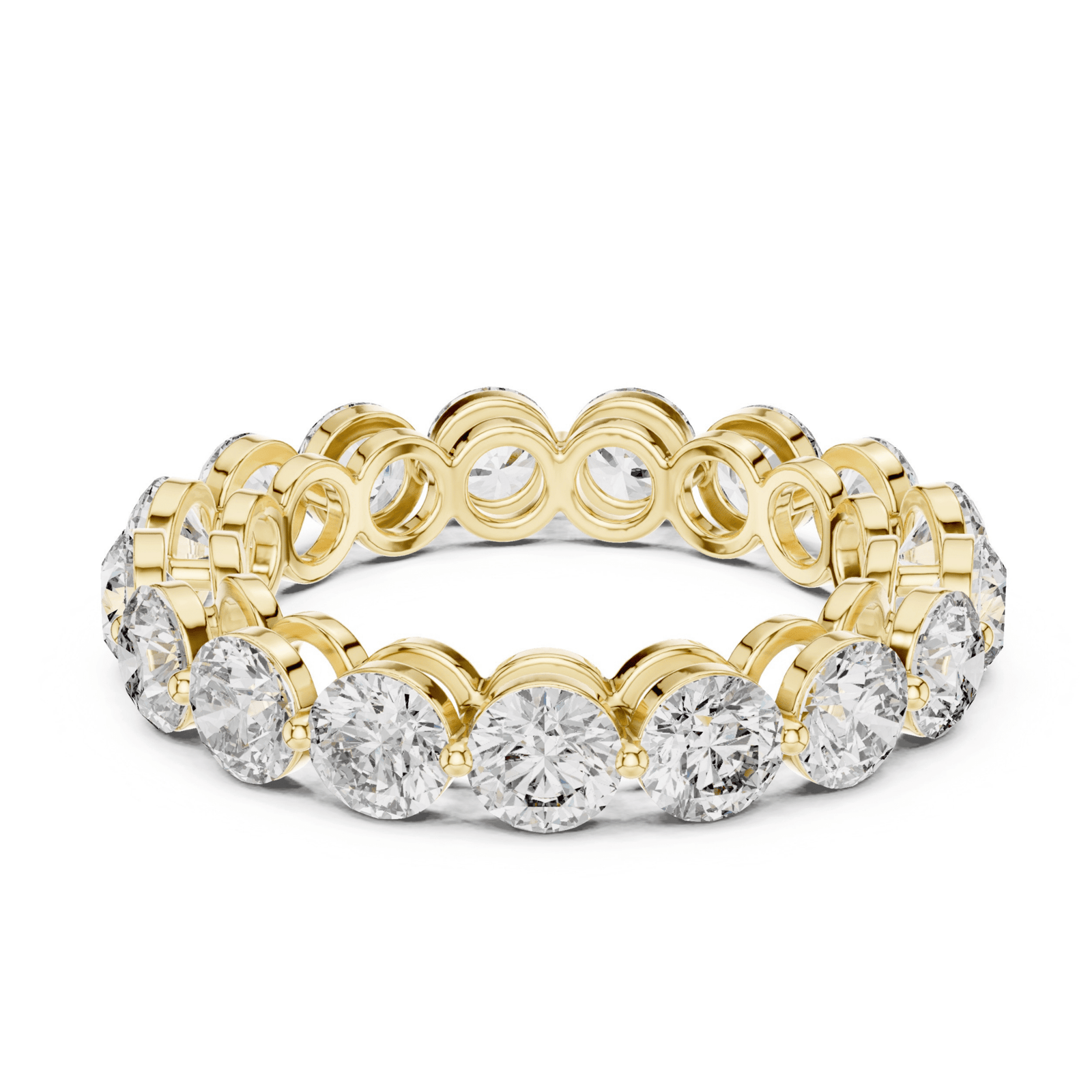 Round 4 ctw Diamond Eternity Band - B1124 in Wedding Bands by 18 KARATS INC.