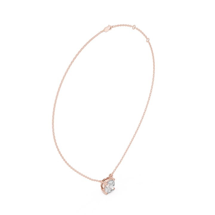 Round Cut Diamond Solitaire Pendant – P1134RD in Necklace by 18 KARATS INC.