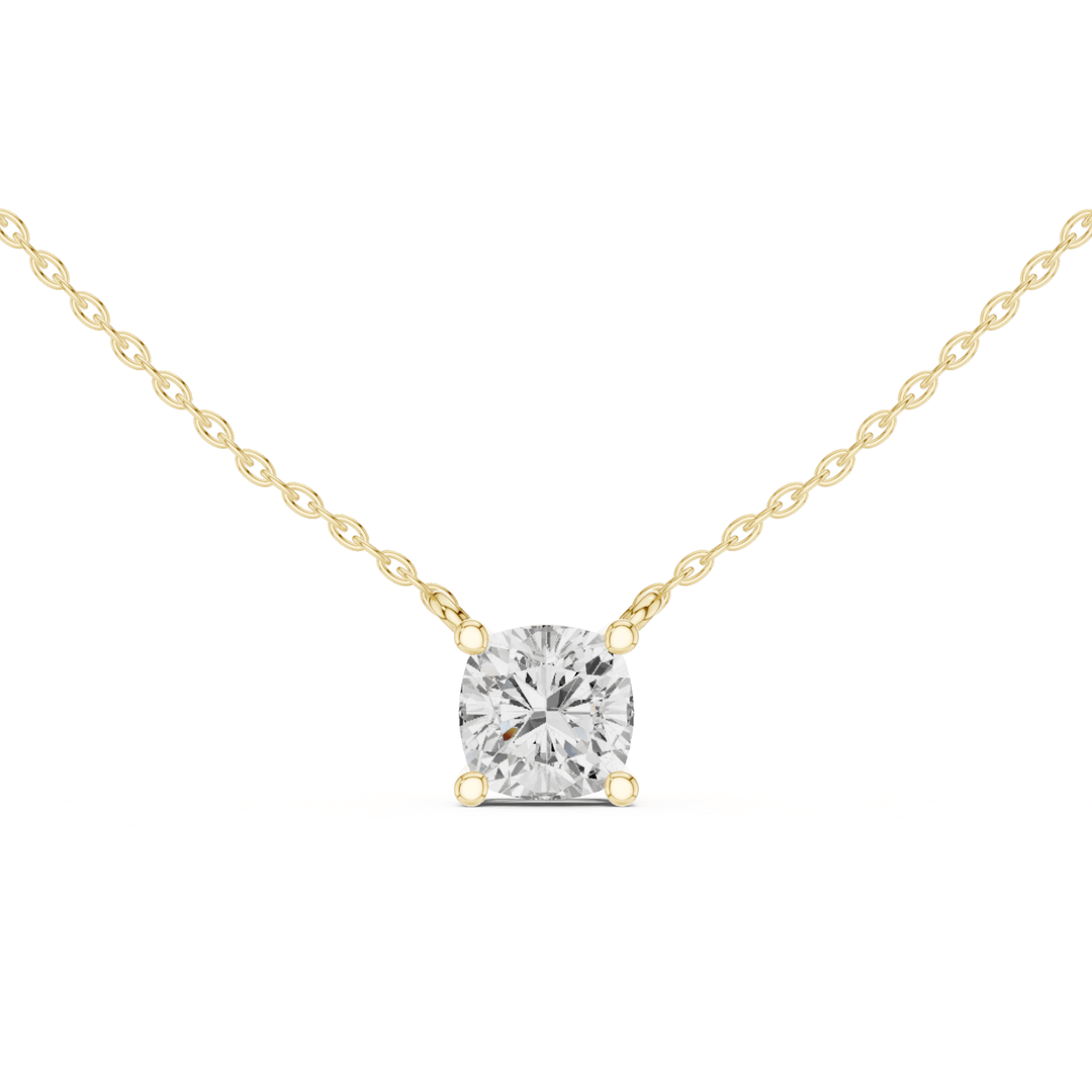 Round Cut Diamond Solitaire Pendant – P1134RD in Necklace by 18 KARATS INC.