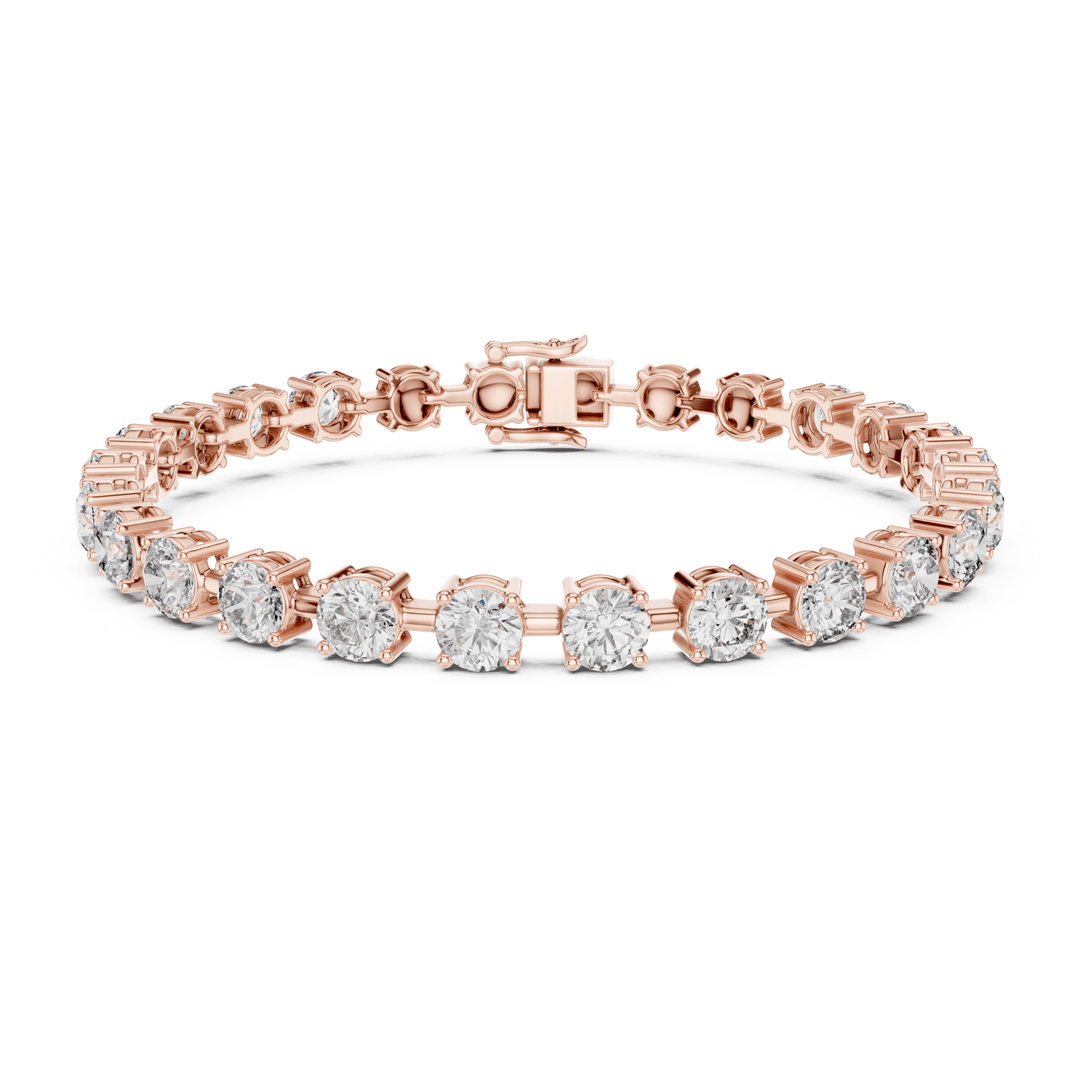 Round Diamond 10.5 ctw Link Tennis Bracelet - BC113 in Bracelet by 18 KARATS INC.