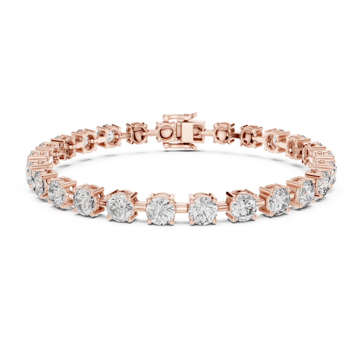 Round Diamond 10.5 ctw Link Tennis Bracelet - BC113 in Bracelet by 18 KARATS INC.