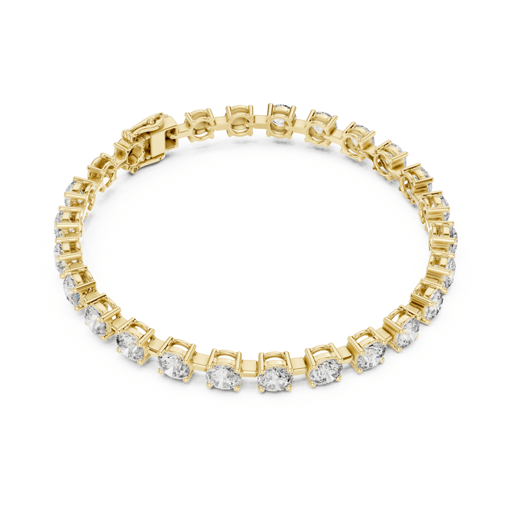 Round Diamond 10.5 ctw Link Tennis Bracelet - BC113 in Bracelet by 18 KARATS INC.