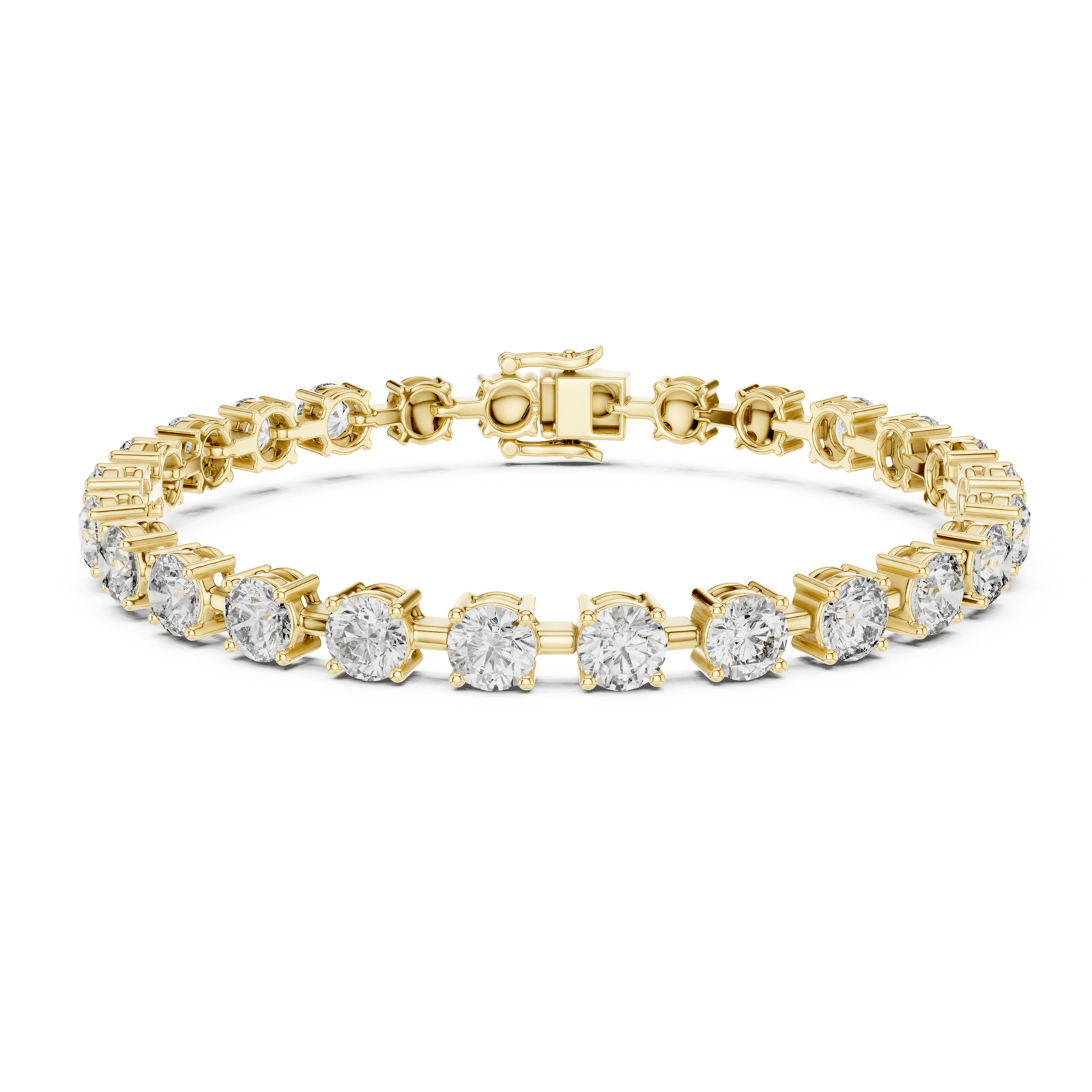 Round Diamond 10.5 ctw Link Tennis Bracelet - BC113 in Bracelet by 18 KARATS INC.