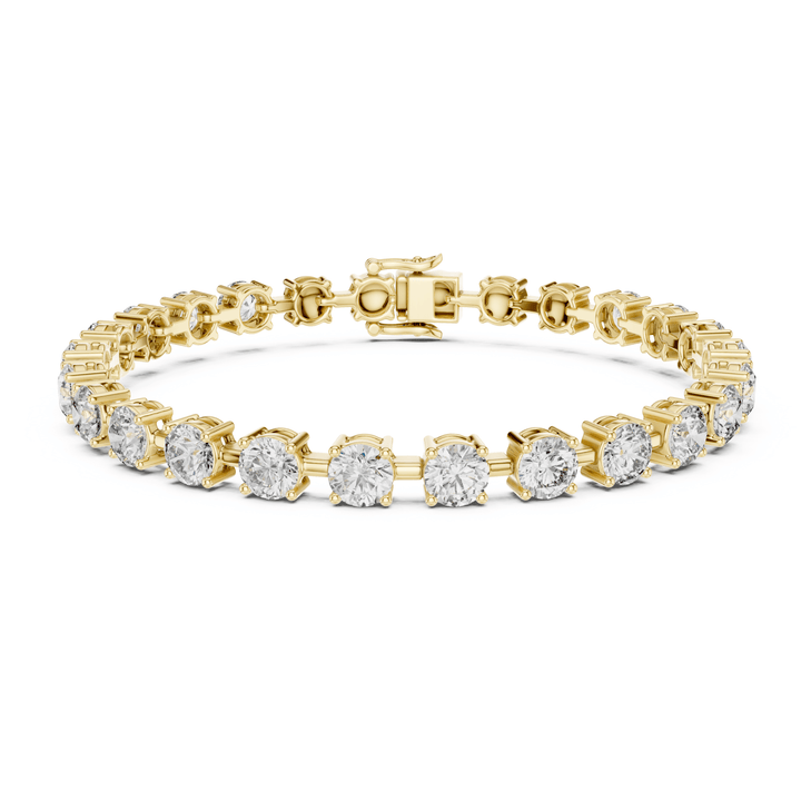 Round Diamond 10.5 ctw Link Tennis Bracelet - BC113 in Bracelet by 18 KARATS INC.