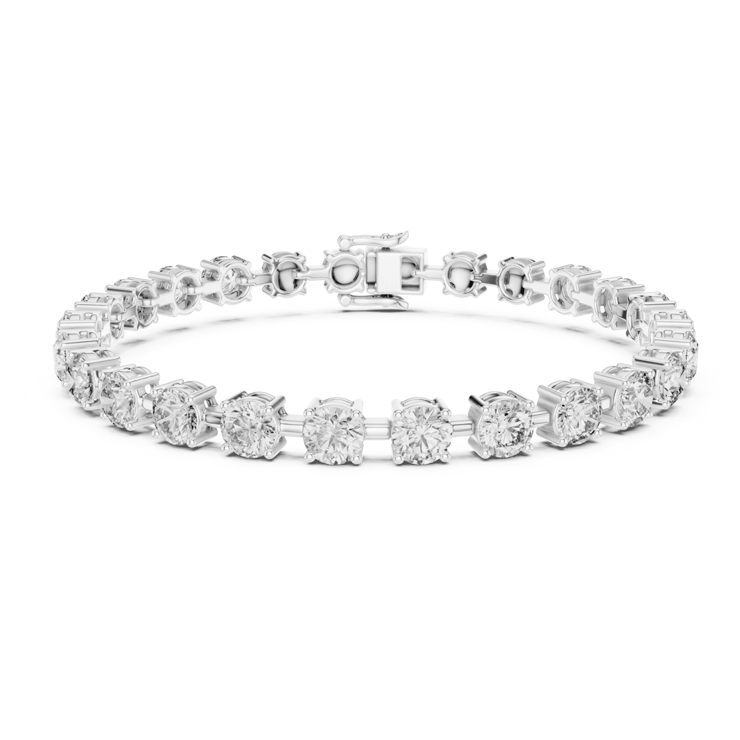 Round Diamond 10.5 ctw Link Tennis Bracelet - BC113 in Bracelet by 18 KARATS INC.
