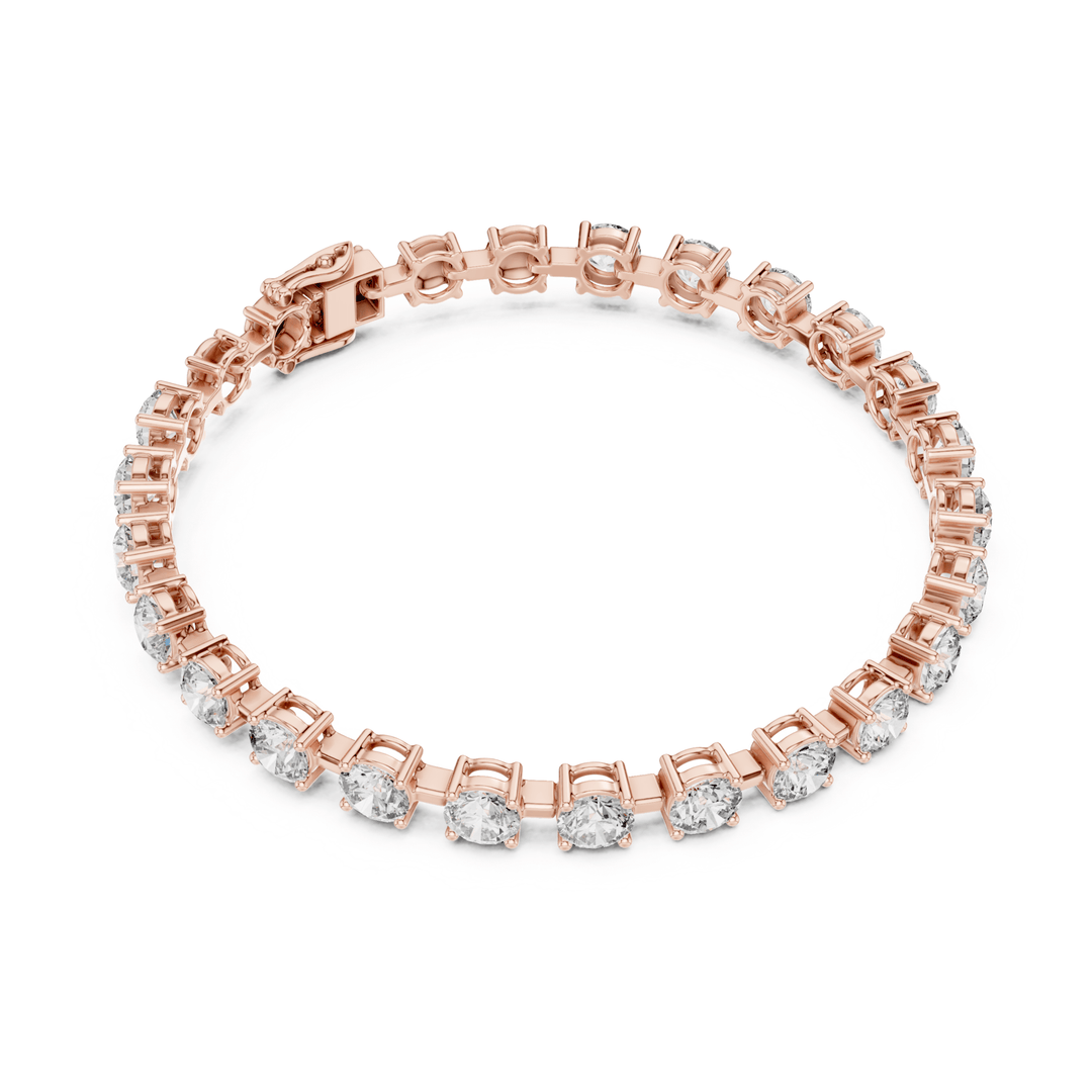 Round Diamond 10.5 ctw Link Tennis Bracelet - BC113 in Bracelet by 18 KARATS INC.