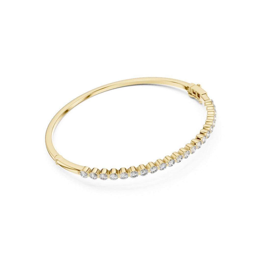 Round Diamond Bangle Bracelet - BC110 in Bracelet by 18 KARATS INC.