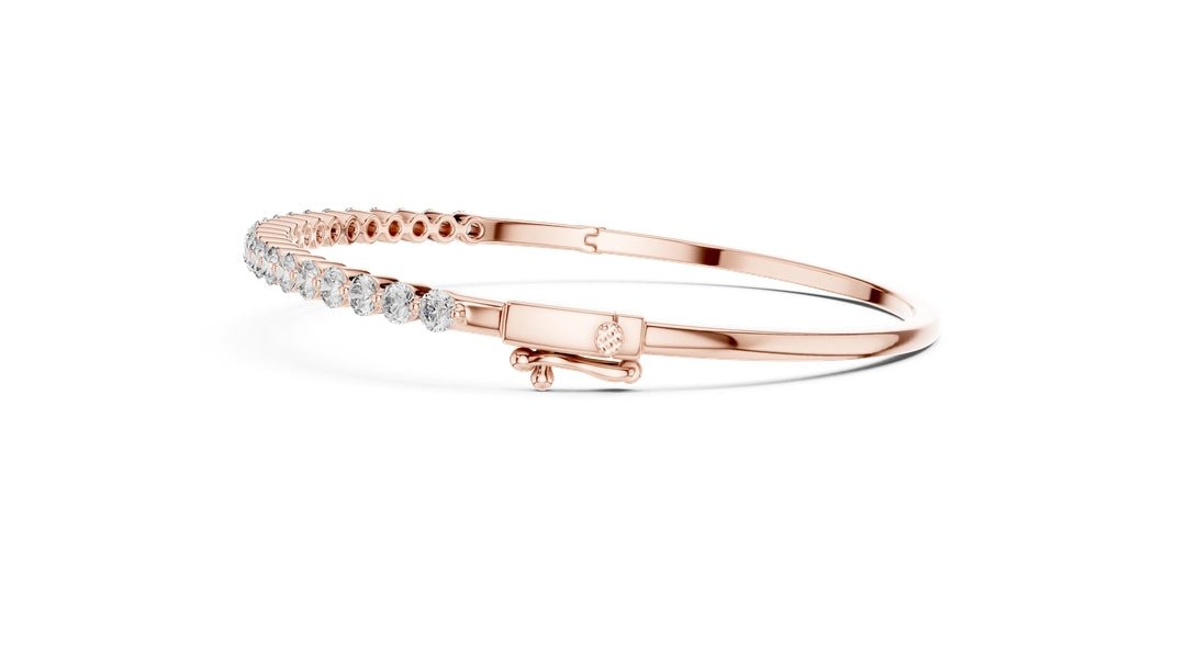Round Diamond Bangle Bracelet - BC110 in Bracelet by 18 KARATS INC.