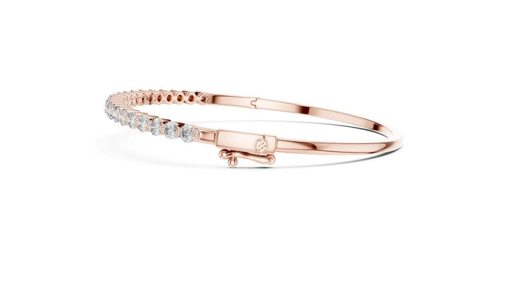 Round Diamond Bangle Bracelet - BC110 in Bracelet by 18 KARATS INC.