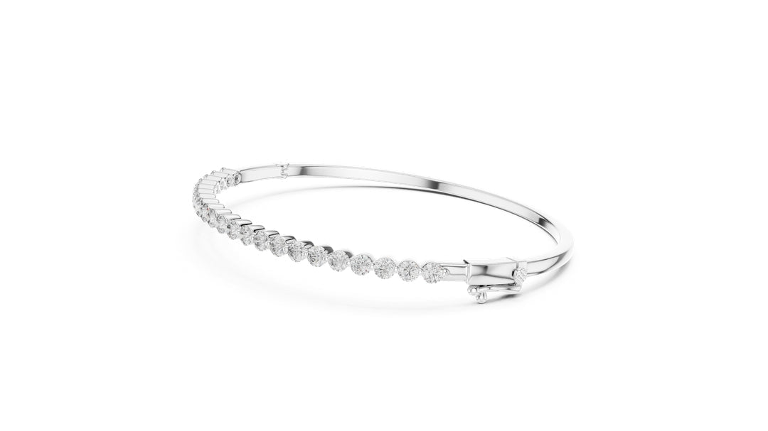 Round Diamond Bangle Bracelet - BC110 in Bracelet by 18 KARATS INC.