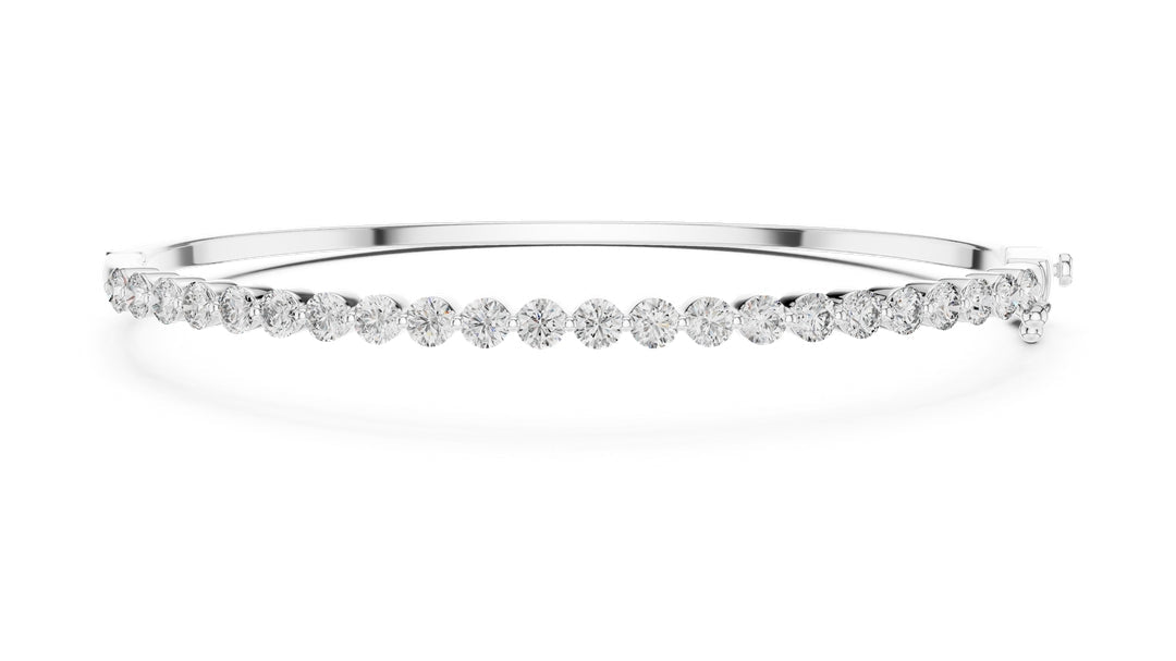 Round Diamond Bangle Bracelet - BC110 in Bracelet by 18 KARATS INC.