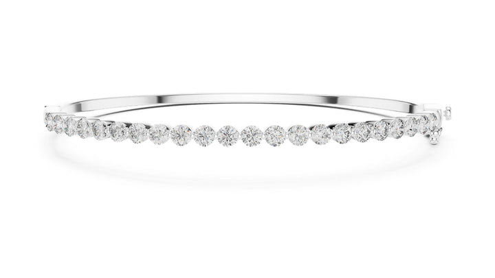 Round Diamond Bangle Bracelet - BC110 in Bracelet by 18 KARATS INC.