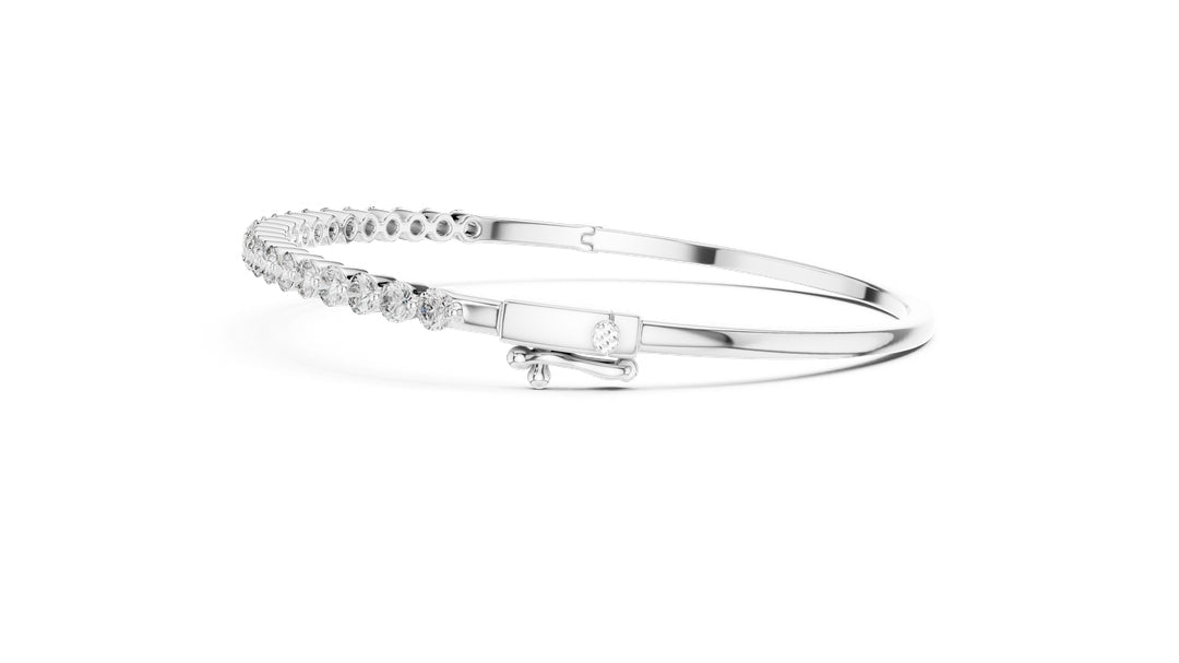 Round Diamond Bangle Bracelet - BC110 in Bracelet by 18 KARATS INC.