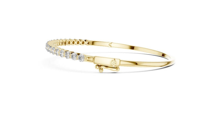 Round Diamond Bangle Bracelet - BC110 in Bracelet by 18 KARATS INC.
