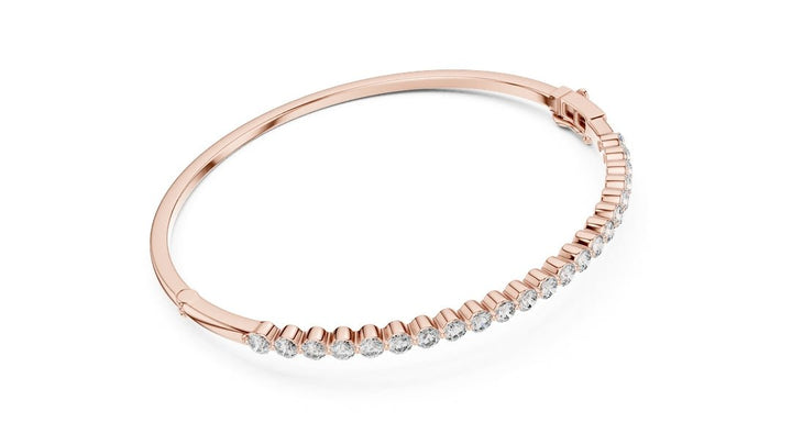 Round Diamond Bangle Bracelet - BC110 in Bracelet by 18 KARATS INC.